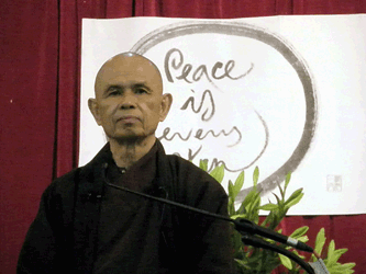 The venerable Vietnamese Zen master Thich Nhat Hanh