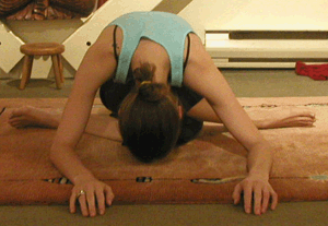 This is a yin yoga posture
